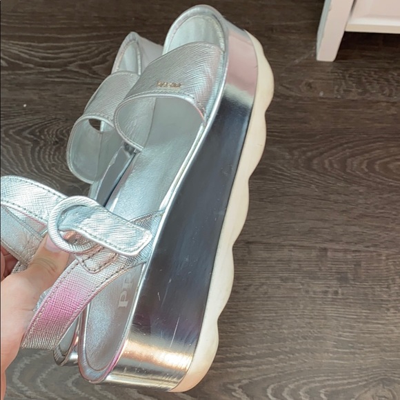 PRADA silver sandals - Picture 4 of 9